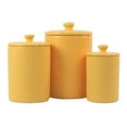 thumbnail image 1 of 10 Strawberry Street Diamond 3 Piece Canister Set, Yellow, 1 of 4
