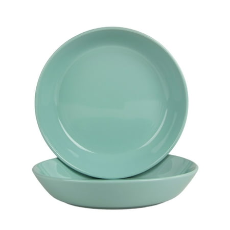 10 Strawberry Street Double Line 9.5"/36 oz Round Dinner Bowl, Set of 2, Seafoam