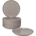 thumbnail image 1 of 10 Strawberry Street Double Line Catering Pack, Set of 12 Gray Salad Plates 8.25", 1 of 5