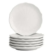 10 Strawberry Street Ever Porcelain 6" Bread & Butter Plate, Set of 6, White