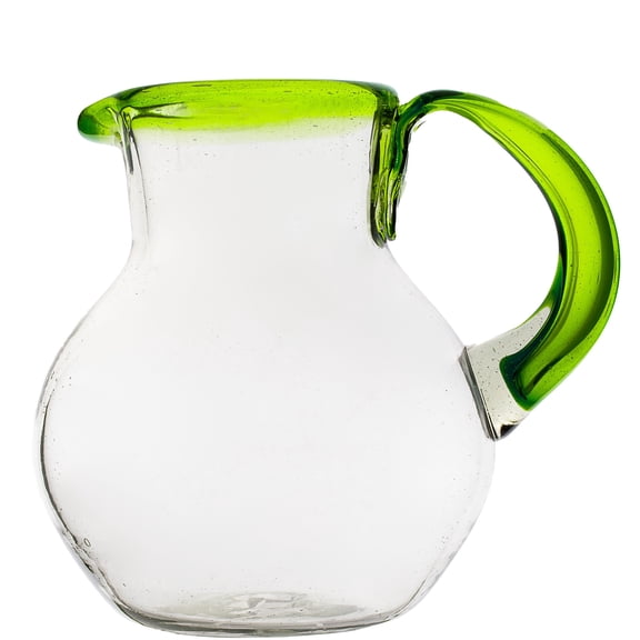 10 Strawberry Street Lime Rim Mexican Glassware, Pitcher