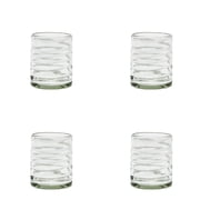 10 Strawberry Street Meridia Mexican Glassware, DOF, Set of 4, White