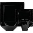 thumbnail image 1 of 10 Strawberry Street Nova Beaded Square 16-Piece Dinnerware Set, 1 of 5
