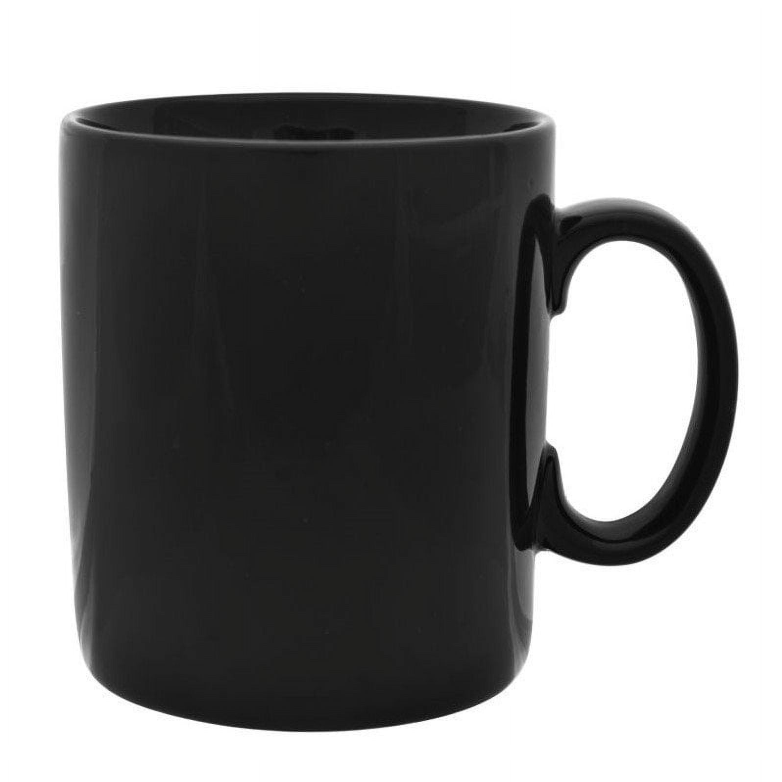 10 Strawberry Street Oversized Mug in Black (Set of 4)