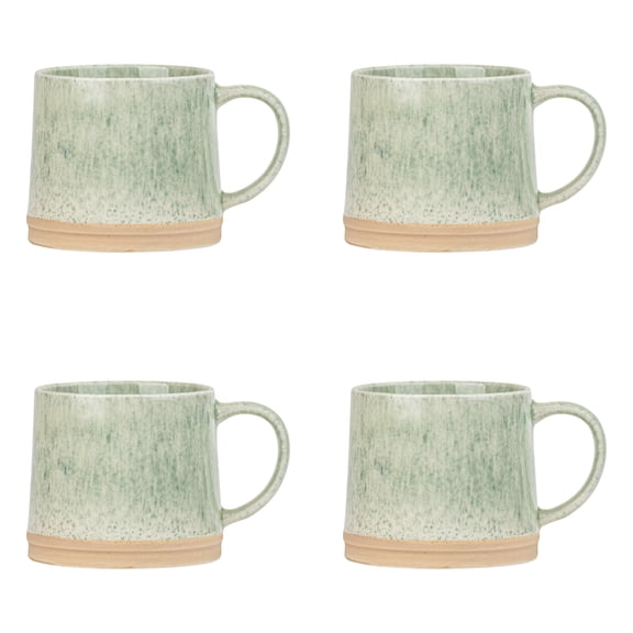 10 Strawberry Street Rhea Mug, Green, Set of 4