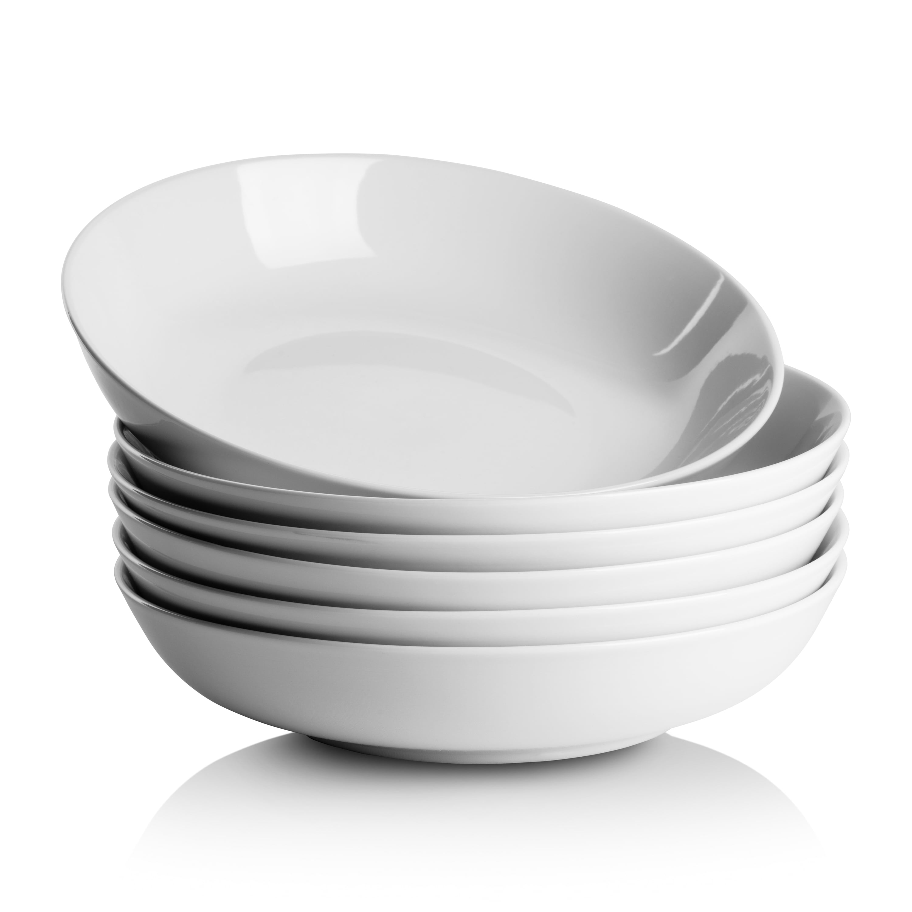 10 Strawberry Street Simply White 36 Oz Pasta Dinner Bowl Set of 6 Walmart