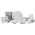 thumbnail image 1 of 10 Strawberry Street Simply White Square 45-Piece Entertaining Dinnerware Set, 1 of 11