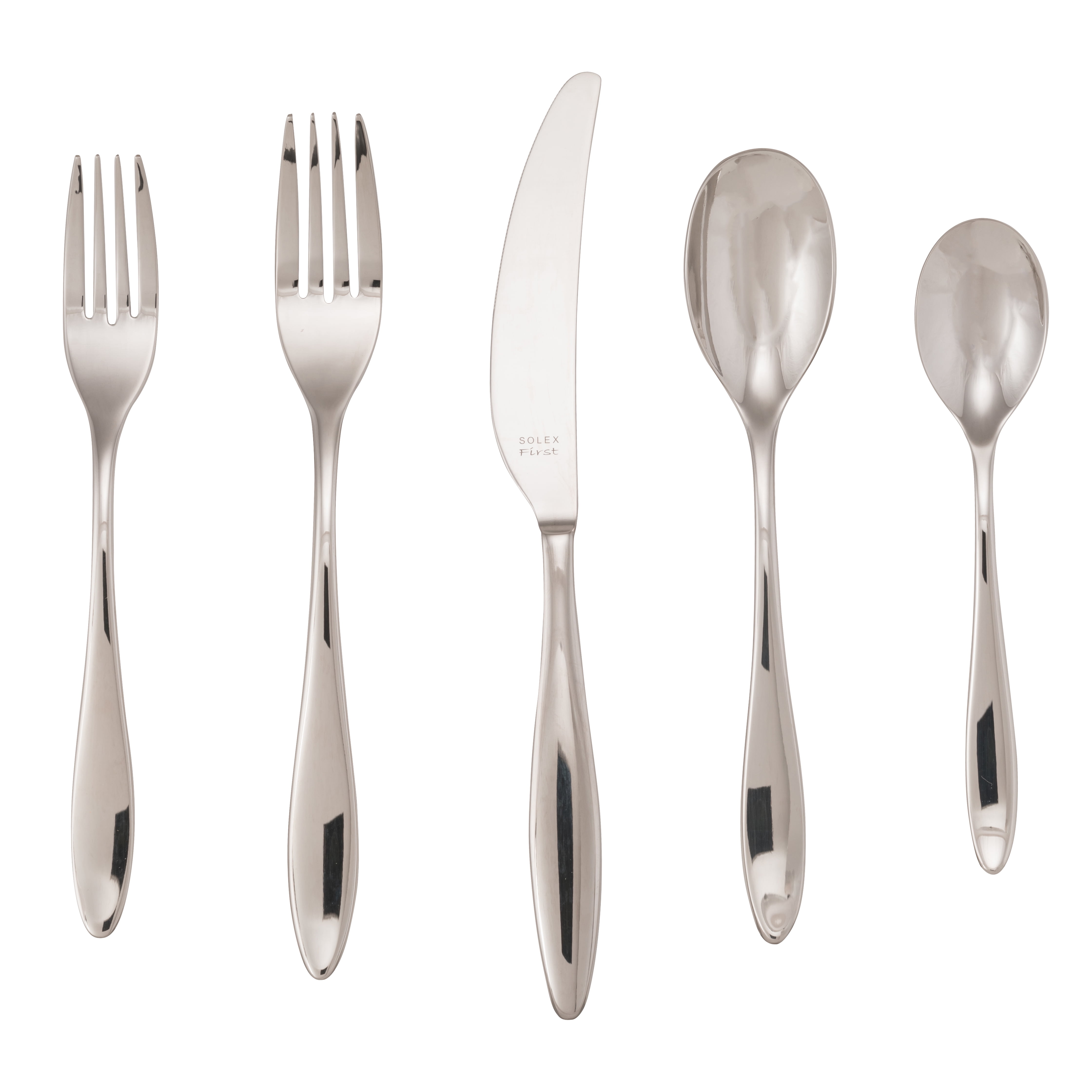 10 Strawberry Street Terra 20 Piece 18/10 Stainless Steel Flatware Set, Silver