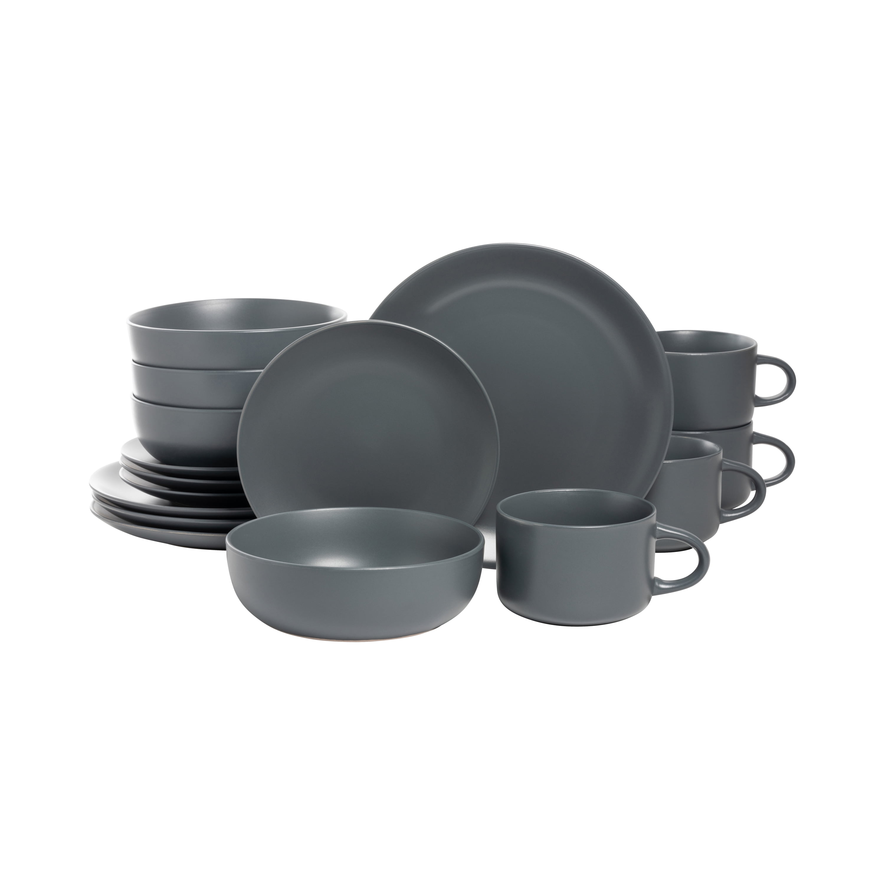 10 Strawberry Street Wazee Matte 16 Piece Coupe Dinnerware 10 Strawberry Street Wazee Matte 16 Piece Coupe Dinnerware