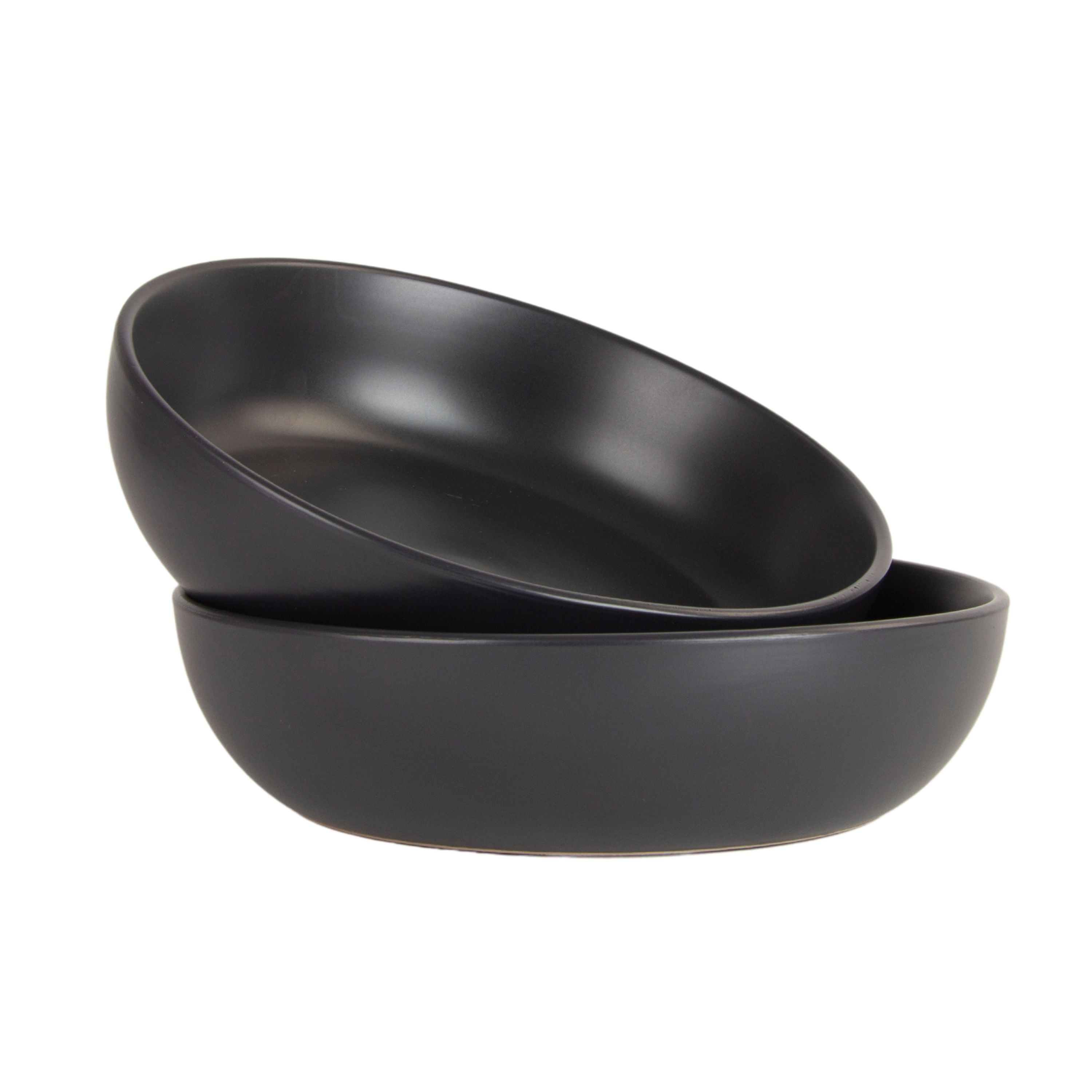 10 Strawberry Street Wazee Matte Coupe Oversized Dinner Bowl, Set of 2