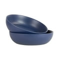 thumbnail image 1 of 10 Strawberry Street Wazee Matte 9"/48oz Serving Bowl, Set of 2, Midnight Blue, 1 of 5