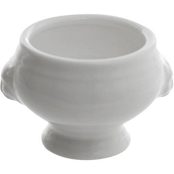 10 Strawberry Street Whittier 3.25" Mini Lion Headed Taureen, Set of 6, White