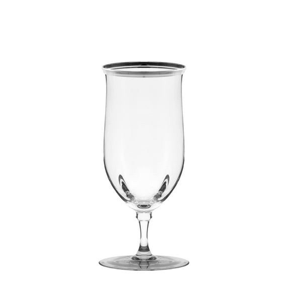 10 Strawberry Street Windsor Water Goblet with Silver Band Set of 4