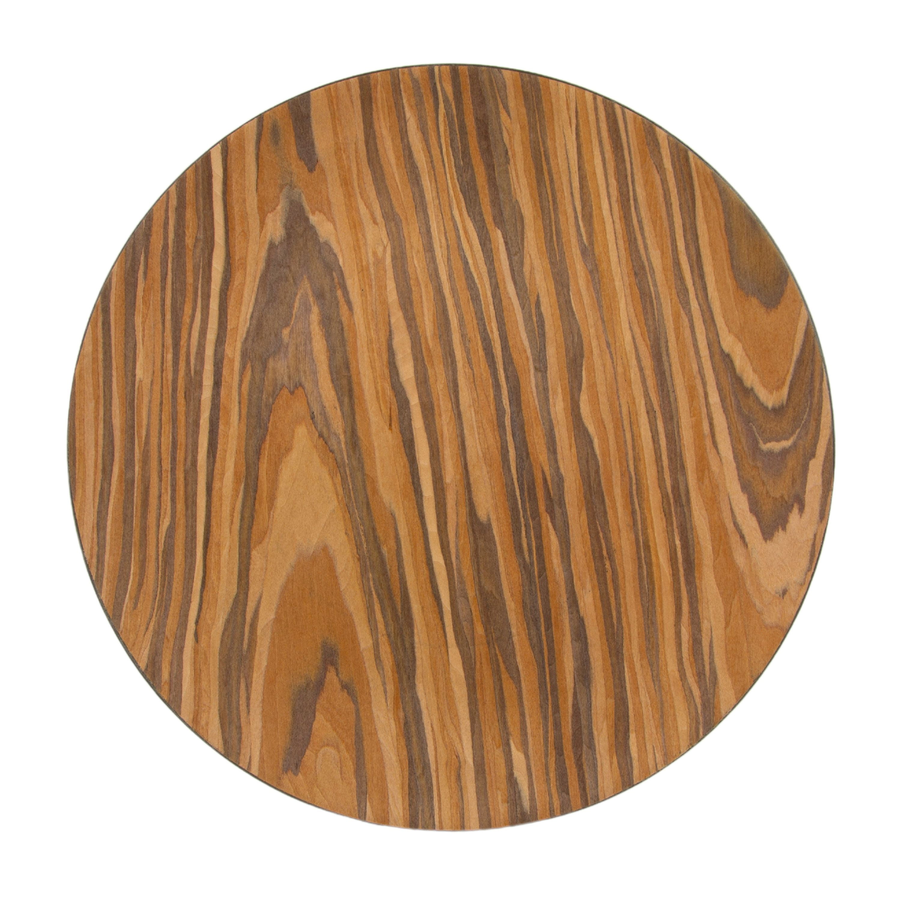 10 Strawberry Street Wood Covered 13" Round Lacquer Charger, Set of 12