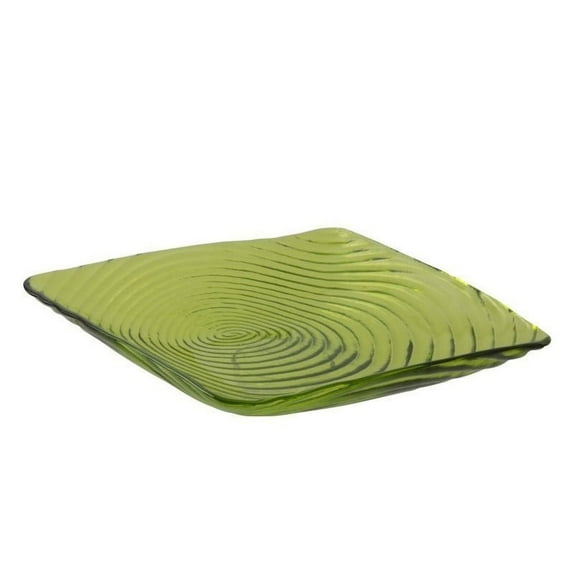 10 Strawberry Street Zeus Square Lunch Plate in Lime Green (Set of 6)