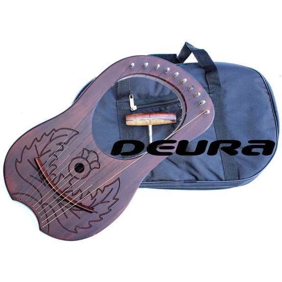 10 Strings ROSEWOOD Lyre Celtic Irish Harp DLH-830C