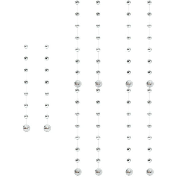 10 Strings of Hanging Disco Mirror Bar Hanging Party Disco Xmas Mirror Decoration