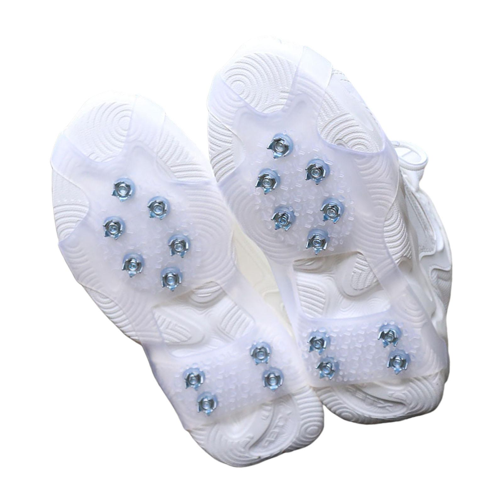10 Studs Antislip Ice Cleats For Winter Shoes Covers Steel Spikes ...