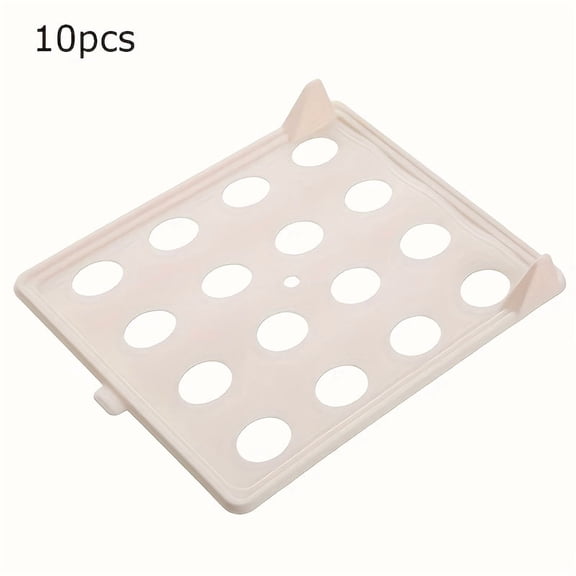 10 Sturdy Plastic Collapsible Storage Boxes, Stackable Containers for Shirts, Pants & Garments, Ideal for Home & Retail Clothing Organization