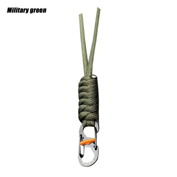 10 Styles High Strength Emergency Survival Backpack Parachute Cord Paracord Keychain Lanyard 8-Word Buckle Key Ring 1
