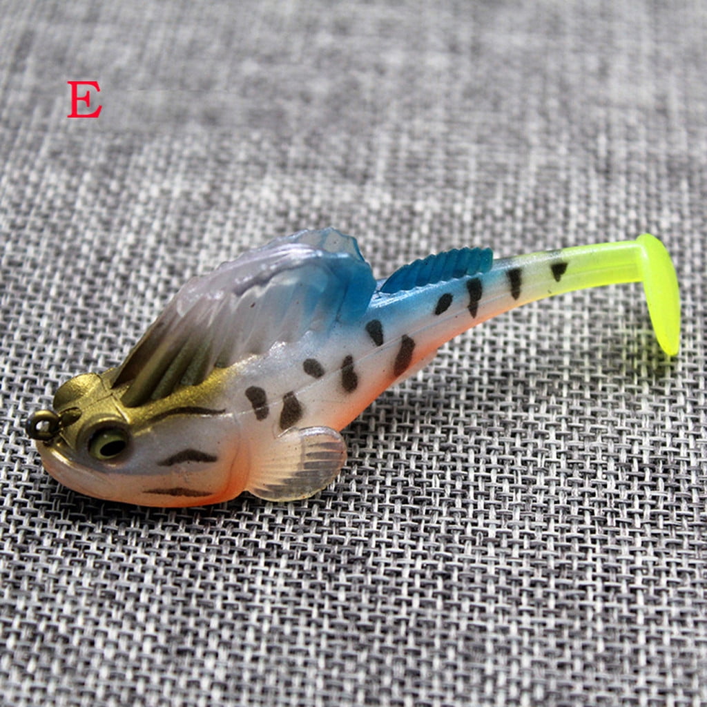 10 Styles Jumping Fish Fishing Tail soft hanging bottom Soft Ice Spud