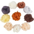 thumbnail image 1 of 10 Styles Needle Felting Wool Roving DIY Craft Material Mixed Color 100~150mm, 1 of 5