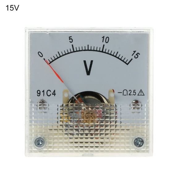 10 Styles Voltmeter Rectangular Class 2.5 Analog Panel Volt Voltage Meter 3/5/10/15/20/30/50/100/150/250V Durable Gauge