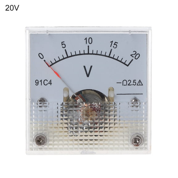 10 Styles Voltmeter Rectangular Class 2.5 Analog Panel Volt Voltage Meter 3/5/10/15/20/30/50/100/150/250V Durable Gauge