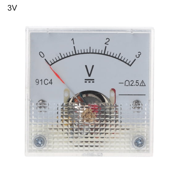 10 Styles Voltmeter Rectangular Class 2.5 Analog Panel Volt Voltage Meter 3/5/10/15/20/30/50/100/150/250V Durable Gauge