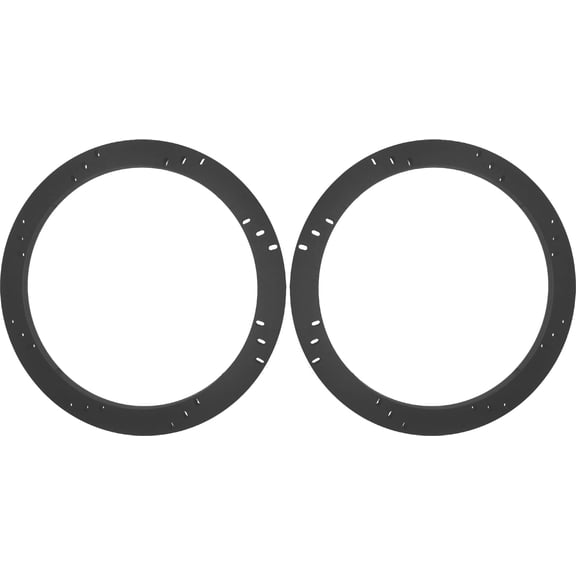 10" Subwoofer Speaker Spacers Depth Extender Extending Rings - 1/2" thick - ID: 9 1/8" OD: 10 7/8" - 1 Pair - SSK10K - Stackable - Perfect Fits Framing Fiberglass Enclosures