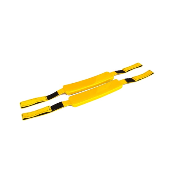Kemp USA 10" Sunny Yellow Head Immobilizer Replacement Straps Pair