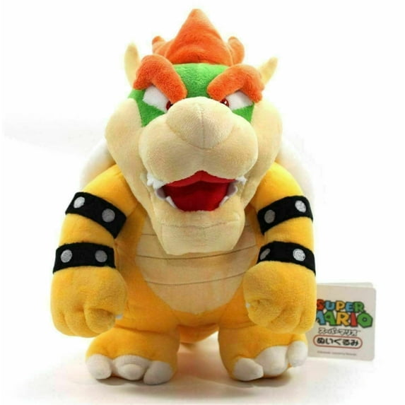 10" Super Mario Bros Bowser Plush Toys Stuffed Doll Kids Birthday Gifts