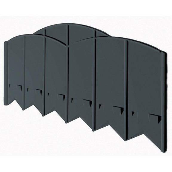 10' Supersized Choppers Heavy-Duty Hammer-In Edging - Corner and T Connectors Included - Black