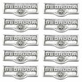 thumbnail image 1 of 10 Switch Plate Tags BEDROOM Name Signs Labels Chrome Brass Traditional Engraved Wall Light Switch Cover Labels | Renovators Supply, 1 of 2