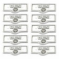 thumbnail image 1 of 10 Switch Plate Tags DEN Name Signs Labels Chrome Brass Traditional Engraved Wall Light Switch Cover Labels | Renovators Supply, 1 of 2