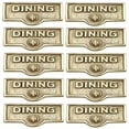 thumbnail image 1 of 10 Switch Plate Tags DINING Name Signs Labels Lacquered Brass Traditional Engraved Wall Light Switch Cover Labels | Renovators Supply, 1 of 2