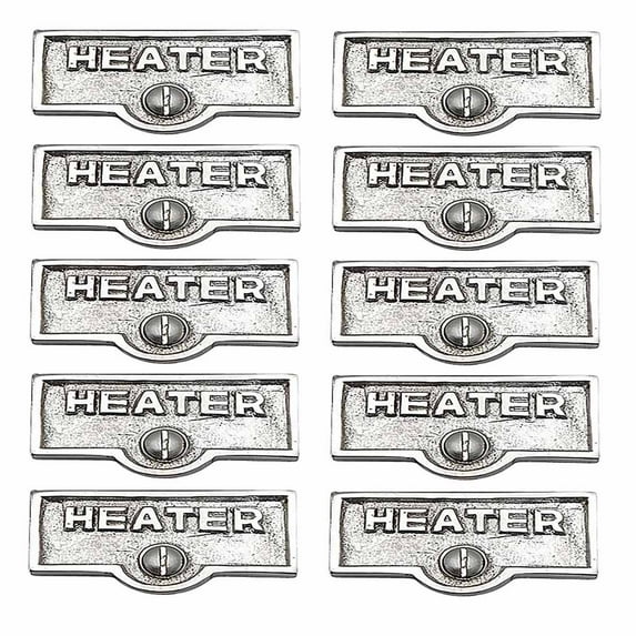 10 Switch Plate Tags HEATER Name Signs Labels Chrome Brass Traditional Engraved Wall Light Switch Cover Labels | Renovators Supply