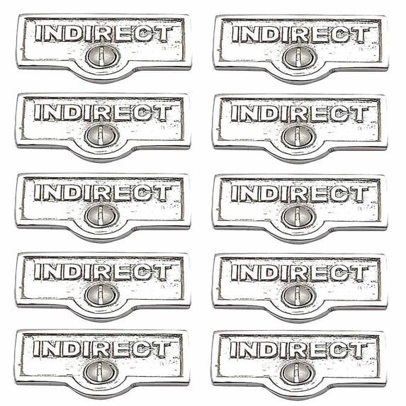 10 Switch Plate Tags INDIRECT Name Signs Labels Chrome Brass Traditional Engraved Wall Light Switch Cover Labels | Renovators Supply