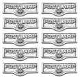 thumbnail image 1 of 10 Switch Plate Tags POST LAMP Name Signs Labels Chrome Brass Traditional Engraved Wall Light Switch Cover Labels | Renovators Supply, 1 of 2