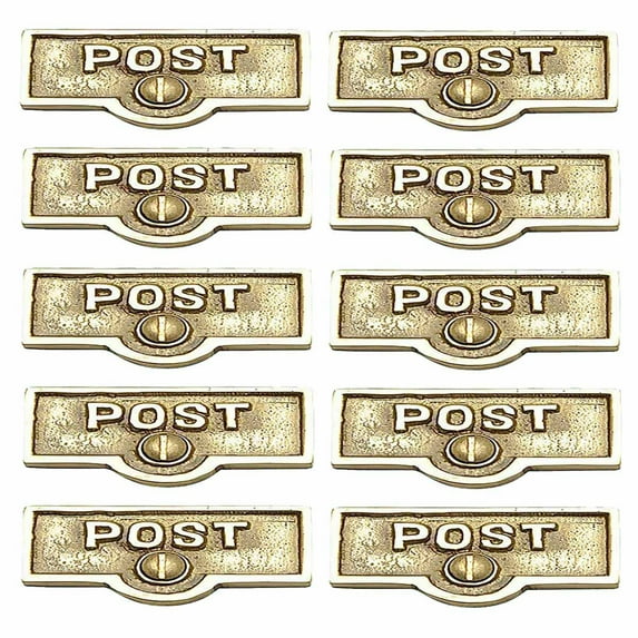 10 Switch Plate Tags POST Name Signs Labels Lacquered Brass Traditional Engraved Wall Light Switch Cover Labels | Renovators Supply