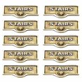 thumbnail image 1 of 10 Switch Plate Tags STAIRS Name Signs Labels Lacquered Brass Traditional Engraved Wall Light Switch Cover Labels | Renovators Supply, 1 of 2