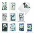 thumbnail image 1 of 10 Sympathy  Note Cards Pack (4 x 5.12 Inch) - BLOOMING MEMORIES M6598SRB, 1 of 6