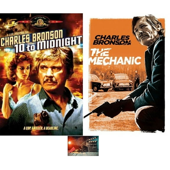 10 TO MIDNIGHT & THE MECHANIC Charles Bronson Double Feature Includes Glossy Print Art Card