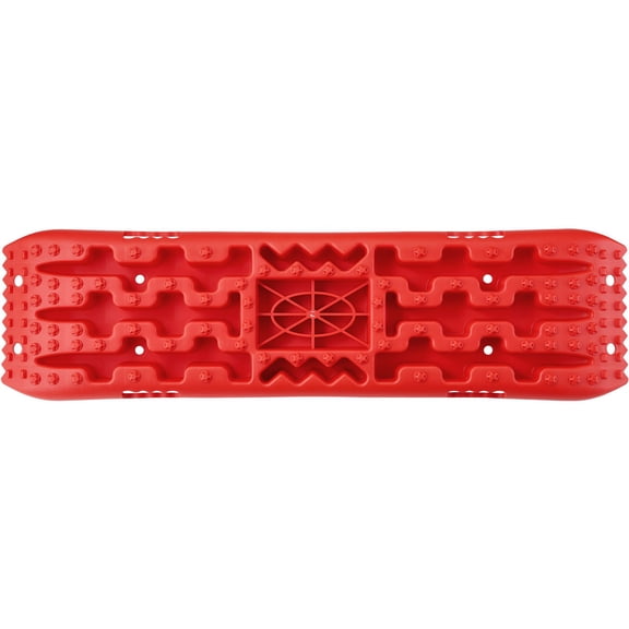 10 TON Traction Boards with PP Material, Recovery Boards for Off-road Vehicles/Cars/Pickups/SUVs/RVs, Pair Tire Traction Mats on Snow, Sand, Mud and Loose Terrain, Storage Bag, Long, Red