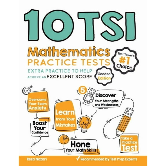 10 TSI Math Practice Tests: Extra Practice to Help Achieve an Excellent Score (Paperback)