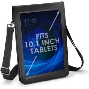 10" Tablet Case Sleeve, Designed in the U.S., with Open Front & Shoulder Strap Compatible with iPad 10.2 9th Gen, Samsung Galaxy Tab A 10.1, Tab S6 Lite, and More 10" Tablets