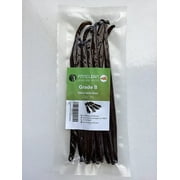 10 Tahitian Vanilla Beans Grade B| 5.5"-7" for Extract, Cooking and Baking by FITNCLEAN VANILLA| Fresh NON-GMO Whole Pods