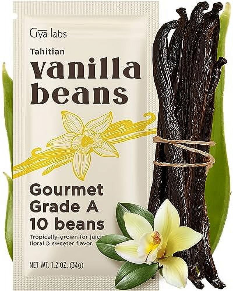 10 Tahitian Vanilla Beans for making Vanilla Extract Grade A Vanilla