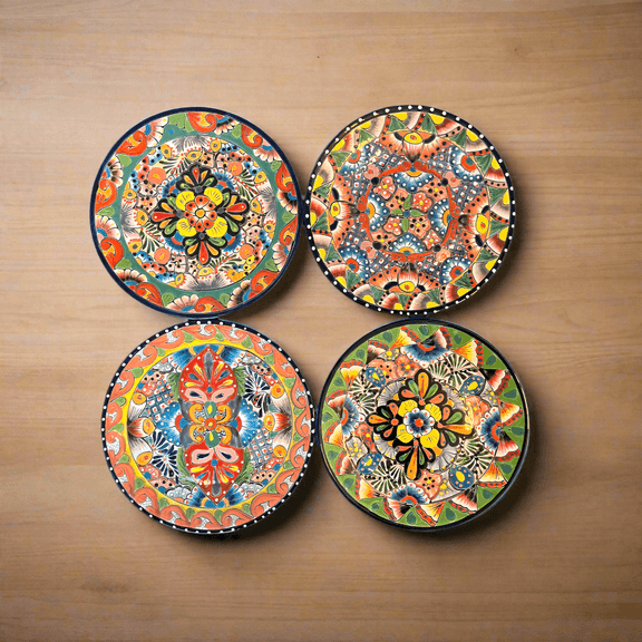 10" Talavera Dinner Plate | Colorful Mexican Dinnerware (Setof2)
