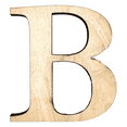 thumbnail image 1 of 10" Tall Birch Letter B | 1/4" Thick Birch Plywood| Krafty Supply Letters | Times | Wooden Letter, 1 of 3